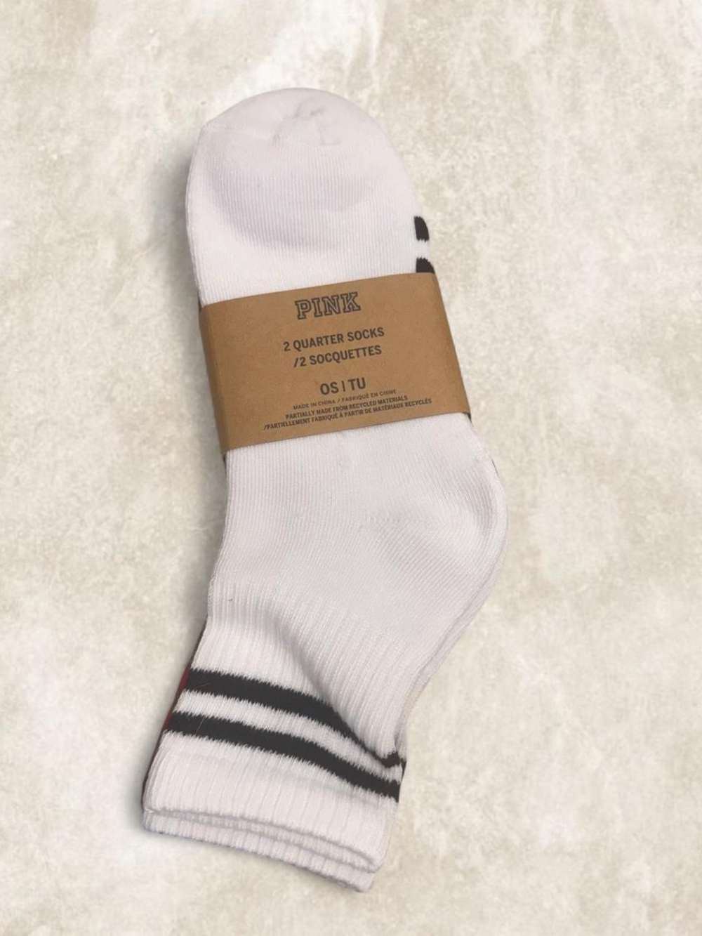 PINK Victoria's Secret 2-Pack Quarter Socks